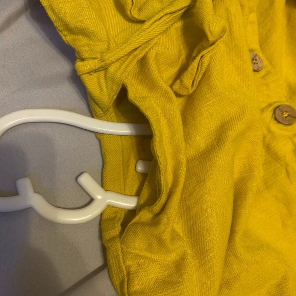 Yellow Romper with Pockets - Picture 4 of 4